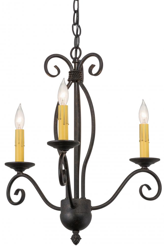 18"W Sienna 3 LT Chandelier