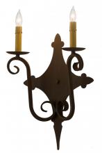 Meyda Blue 183520 - 12"W Angelique 2 LT Wall Sconce