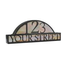 Meyda Blue 18598 - 24.5" Wide Personalized Street Address Sign