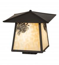 Meyda Blue 93336 - 12" Square Stillwater Winter Pine Deck Light