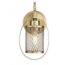 Savoy House Meridian CA M90015NB - 1-Light Wall Sconce in Natural Brass