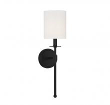 Savoy House Meridian CA M90057MBK - 1-Light Wall Sconce in Matte Black