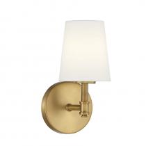 Savoy House Meridian CA M90067NB - 1-Light Wall Sconce in Natural Brass