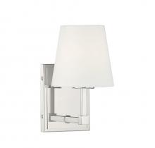 Savoy House Meridian CA M90071PN - 1-Light Wall Sconce in Polished Nickel