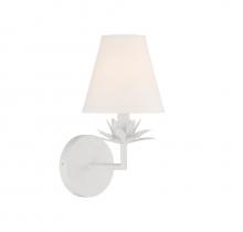 Savoy House Meridian CA M90078WH - 1-Light Wall Sconce in White