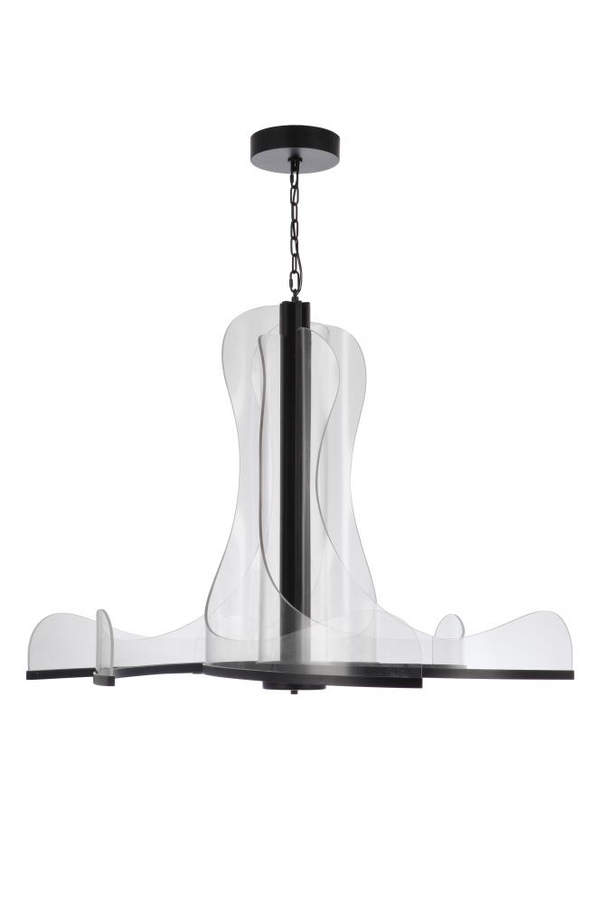 47" LED 6 Arm Chandelier