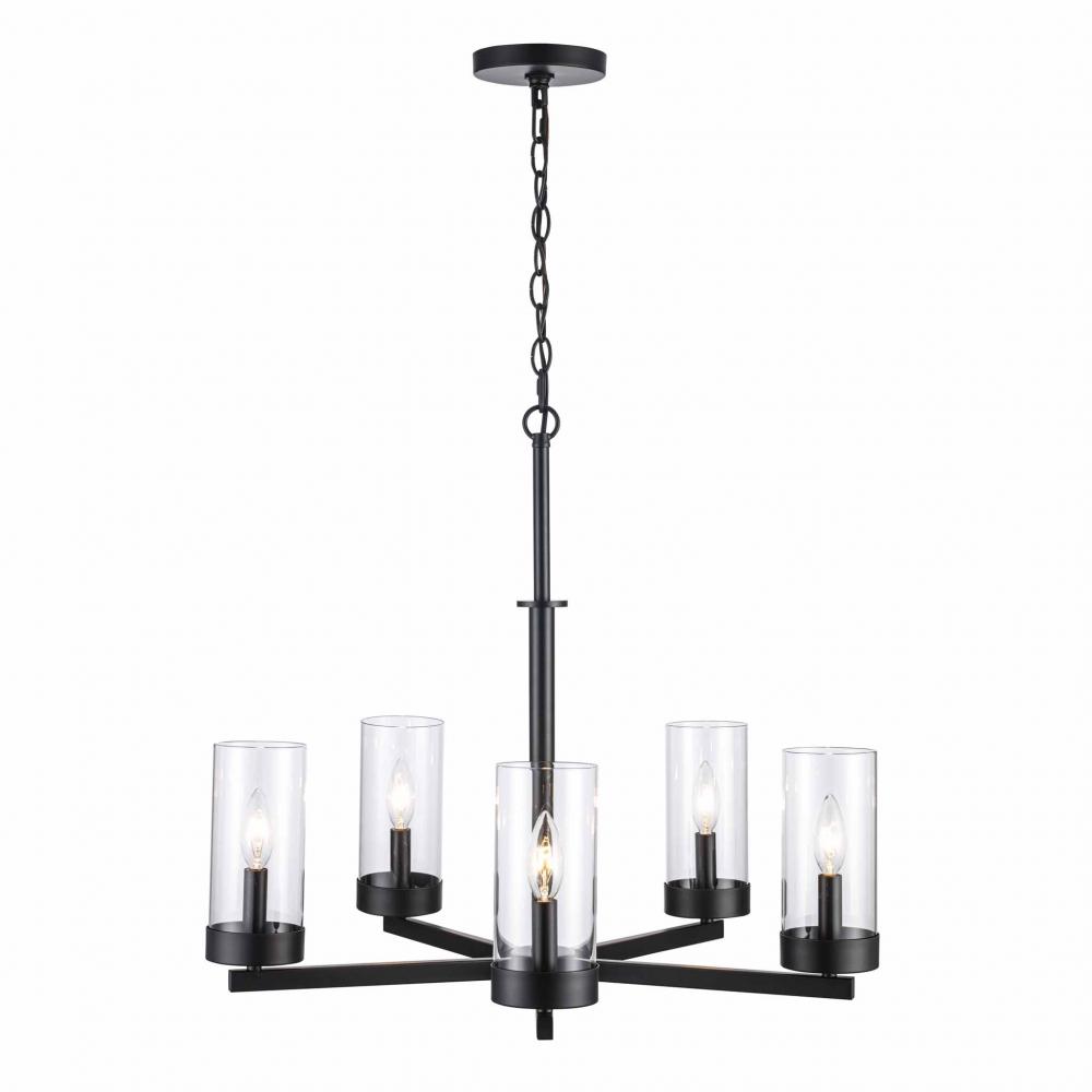 5LT CHAND-CANDEL-CLEAR GLASS-B