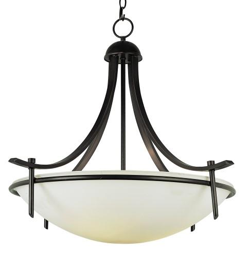 4LT PENDANT-LG-OPAL GLASS