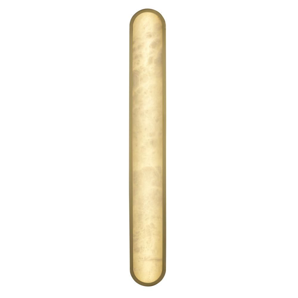 36" ALABASTER CIRCLR SCONCE-AG