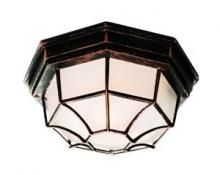 Trans Globe 40581 BC - Benkert 1-Light, Weblike Design, Enclosed Flush Mount Ceiling Lantern Light