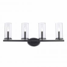 Trans Globe 71734 BK - 4LT VANITY-CANDEL-CLEAR GLASS-