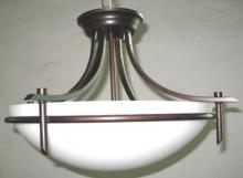 Trans Globe 8172 ROB - 3LT SEMI-FLUSHMOUNT- FROSTED G