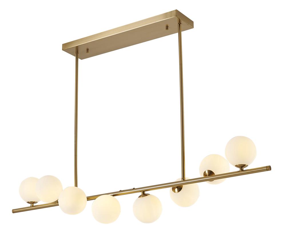 Chandelier Metal & Glass