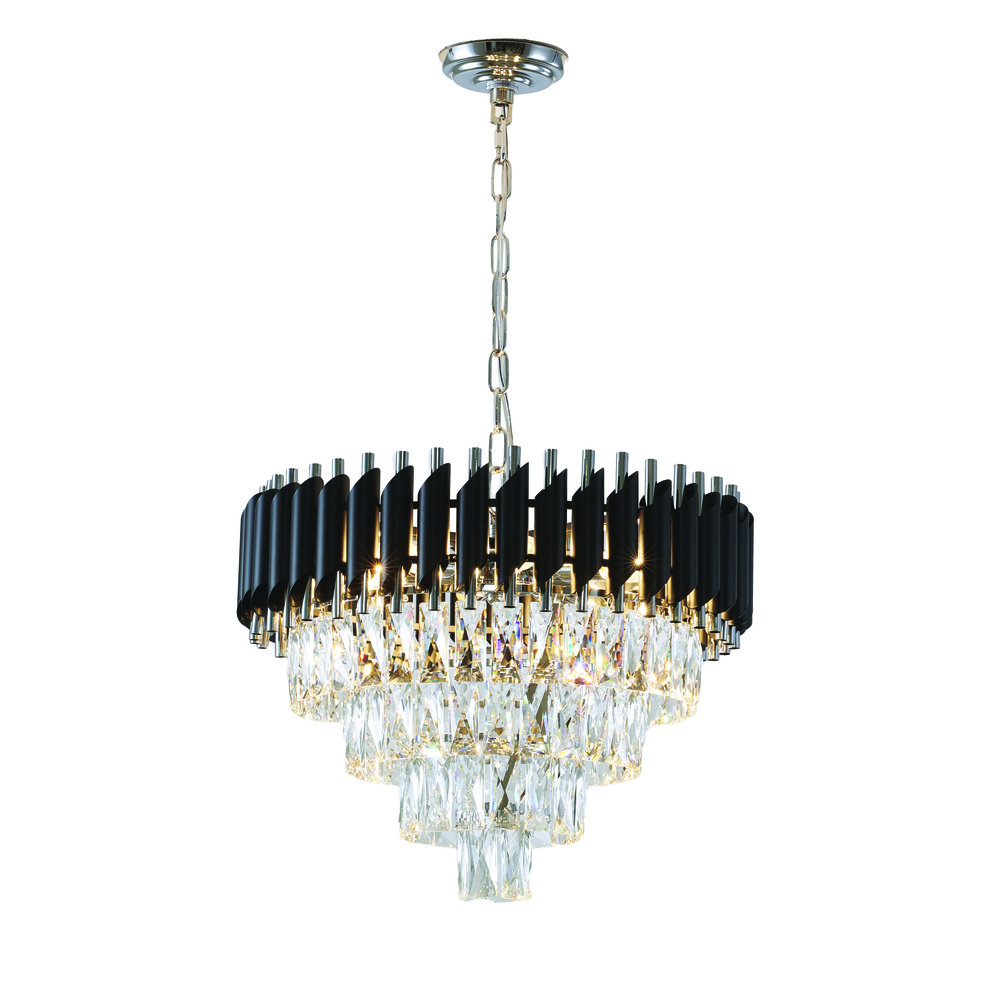 Black and Chrome Chandelier