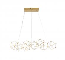 Bethel International BE34C45G - Stainless Steel LED Chandelier