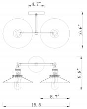 Bethel International DU90 - Wall Sconce Black