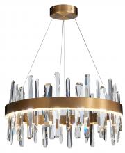 Bethel International FT71C32G - Stainless Steel and Crystal LED Chandelier