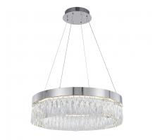 Bethel International FT94C24CH - Stainless Steel and Crystal LED Chandelier