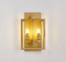 Bethel International KC04W16BR - Gold Outdoor Wall Sconce