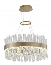 Bethel International LX61C25G - Stainless Steel and Crystal LED Chandelier