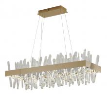 Bethel International LX63C40G - Stainless Steel and Crystal LED Chandelier