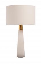 Bethel International MTL06PQ-GD - White and Gold Table Lamp