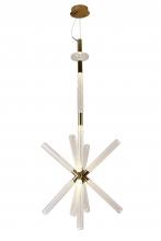 Bethel International ZD05C35G - Metal and Glass LED Chandelier