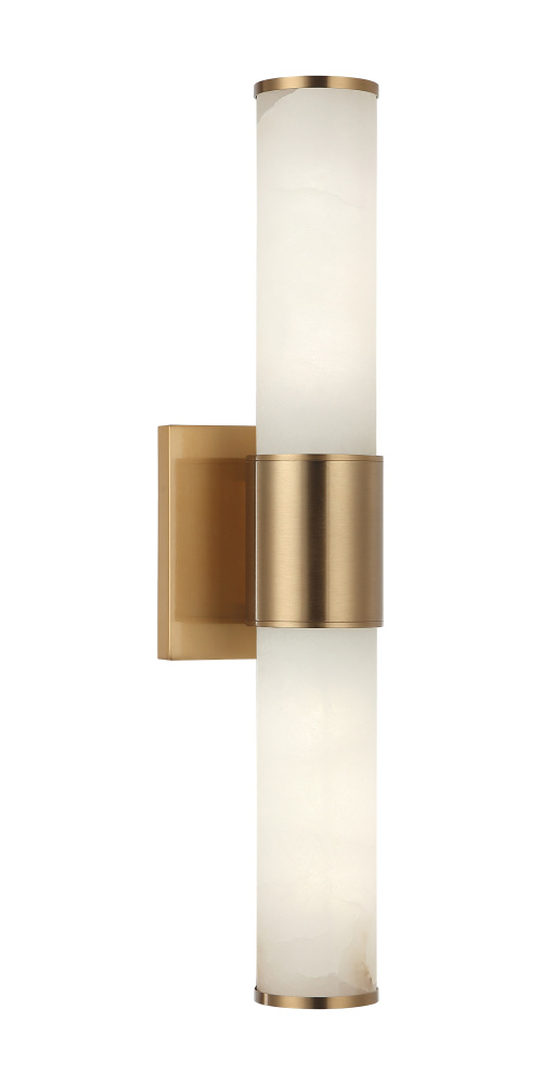 London Aged Gold Brass Wall Sconce