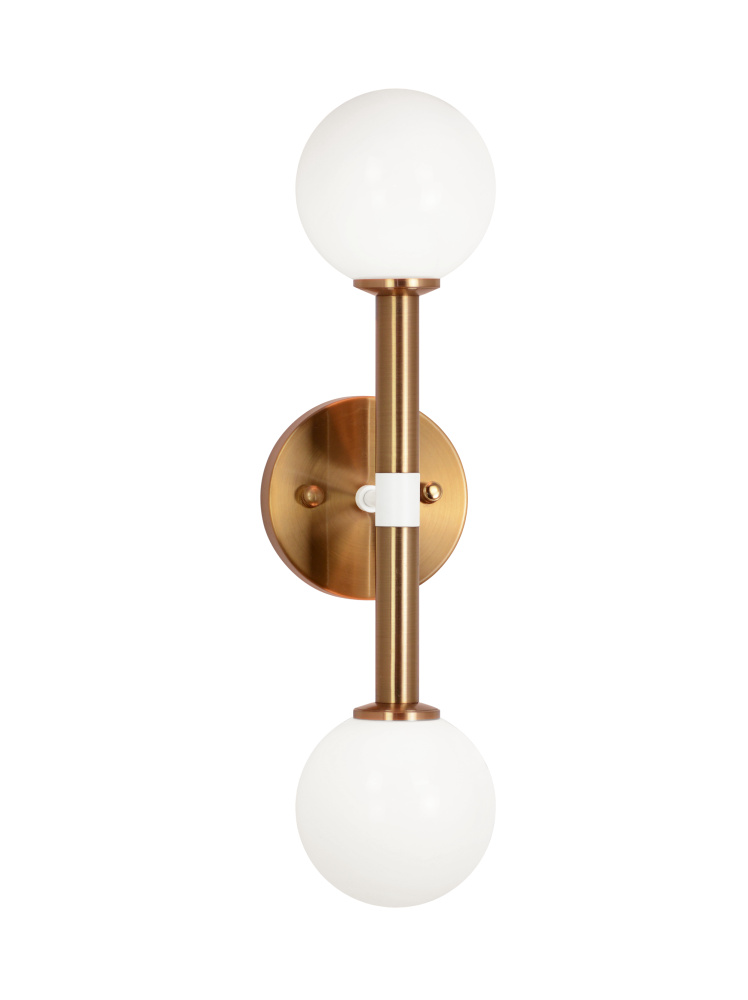 Stellar Aged Gold Brass Wall Sconce