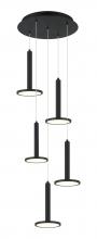 Matteo Lighting C37705MB - Extraterrestrial Matte Black Pendant
