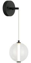 Matteo Lighting W69601MBCL - Belange Matte Black Wall Sconce