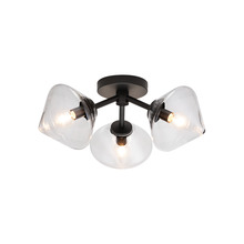 Matteo Lighting X81743BKCL - Novo Black Ceiling Mount