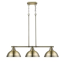 Golden Canada 3602-3LP AB-AB - Duncan 4-Light Bath Vanity in Pewter with Clear Glass