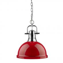 Golden Canada 3602-L CH-RD - 1 Light Pendant with Chain