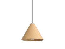 Golden Canada 3988-10 LWA - Conique 1-Light Mini Pendant in Light Walnut