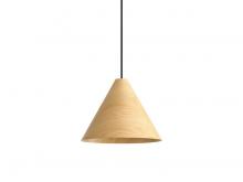 Golden Canada 3988-13 LWA - Conique 1-Light Pendant in Light Walnut