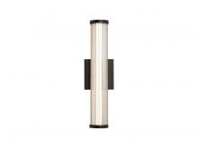 Golden Canada 5590-OWL17 BLK - Rodara LED 17" Wall Sconce - Outdoor in Matte Black with Clear Glass Shade
