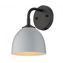 Golden Canada 6956-1W BLK-MGY - Zoey 1 Light Wall Sconce