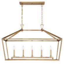 Savoy House Canada 1-424-5-322 - Townsend 5-Light Linear Chandelier in Warm Brass