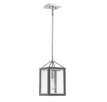 Savoy House Canada 3-8880-1-175 - Champlin 1-Light Pendant in Gray with Polished Nickel Accents
