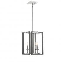 Savoy House Canada 3-8881-4-175 - Champlin 4-Light Pendant in Gray with Polished Nickel Accents