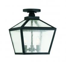 Savoy House Canada 5-105-BK - Woodstock 3-Light Outdoor Ceiling Light in Black