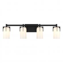 Savoy House Canada 8-4128-4-BK - Caldwell 4-Light Bathroom Vanity Light in Matte Black