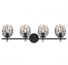 Savoy House Canada 8-6601-4-BK - Moreno 4-Light Bathroom Vanity Light in Matte Black