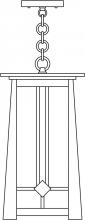 Arroyo Craftsman ABH-9M-P - 9" Aberdeen pendant