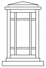 Arroyo Craftsman AVC-6F-P - 6" avenue column mount