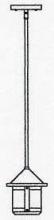 Arroyo Craftsman BSH-6SAM-S - 6" berkeley short body stem hung pendant