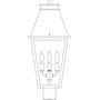 Arroyo Craftsman CRP-10RM-AC - 10" croydon post mount