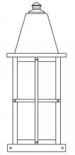 Arroyo Craftsman HC-8LWO-RC - 8" hartford long body column mount