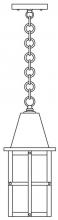 Arroyo Craftsman HH-6WO-BZ - 6" hartford  pendant